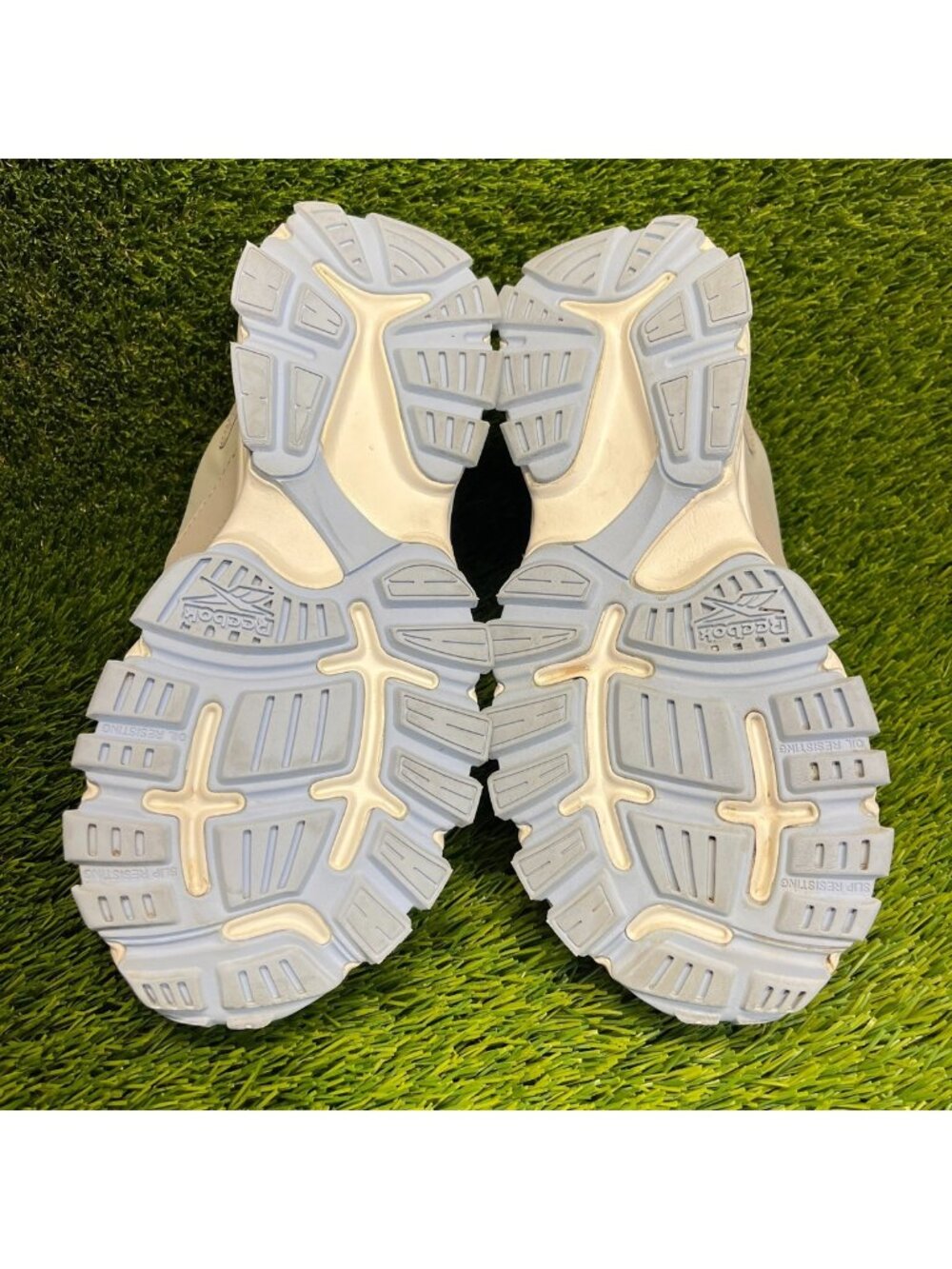 Reebok Hyperium EH Womens Size 7.5 Gray Blue Composite Steel Toe Work Shoes - Picture 7 of 10